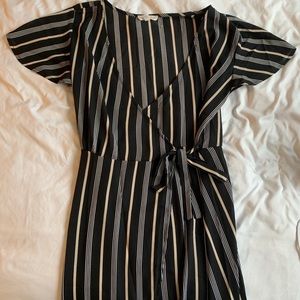 Socialite, high low midi wrap dress